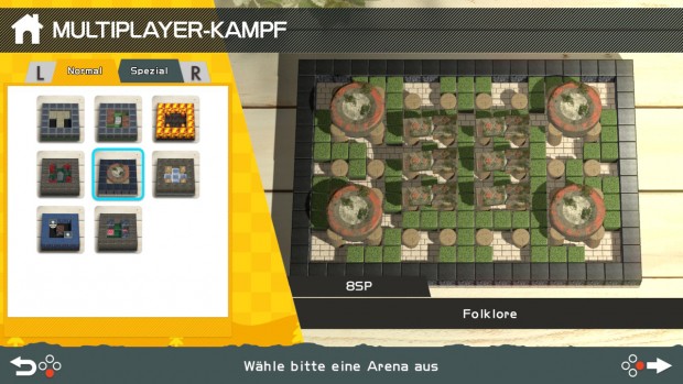 Die Karten für den Mehrspielermodus am Anfang (Screenshot: Golem.de)