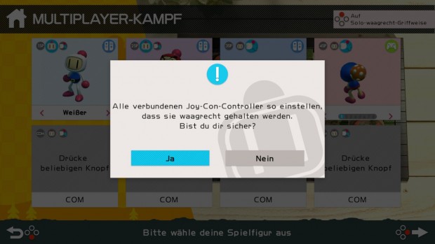 ... müssen die Controller umgestellt werden. (Screenshot: Golem.de)
