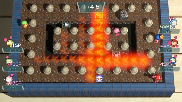 ...  sind auch bei Bomberman R möglich. (Screenshot: Golem.de)