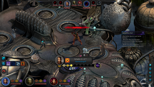 Die rundenbasierten Kämpfe sind ziemlich herausfordernd. (Screenshot: Golem.de)