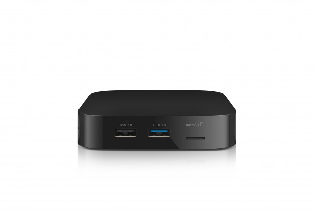 Auf einer Seite sind zwei USB-Ports  (Bild: Trekstor) 