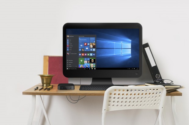 Der MiniPC als Büromaschine (Bild: Trekstor) 