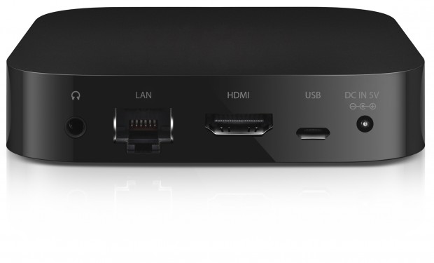 Auf der Rückseite befinden sich Netzwerk- und(Bild: Trekstor) 