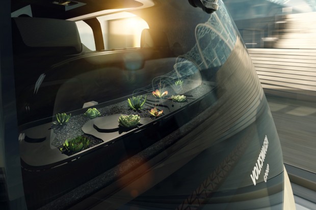 VW Sedric - auf der Hutablage wachsen Pflanzen. (Bild: Volkswagen)