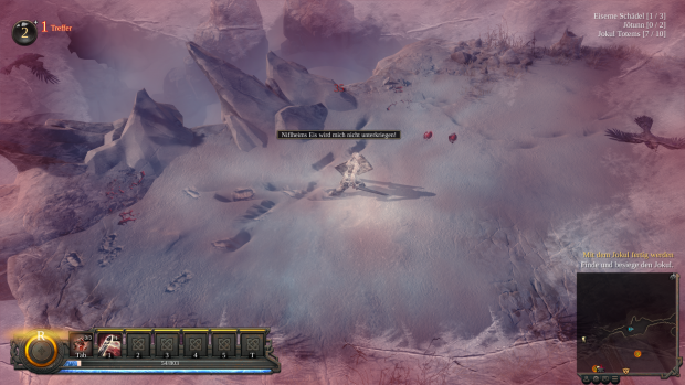 Die Eisleiste unten ist fast gefällt, das Bild friert zu ... (Screenshot: Golem.de)