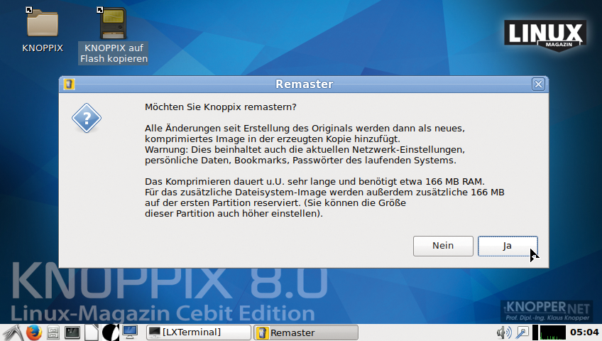 Live-Linux: Knoppix 8.0 bringt moderne Technik für neue Hardware - Golem.de
