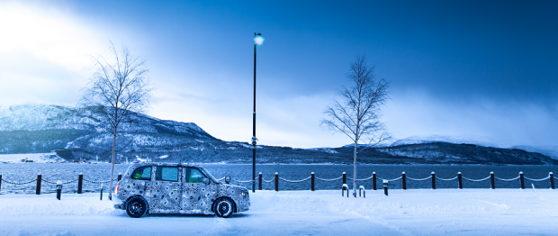Elektrisches Taxi am Polarkreis (Bild: London Taxi Company)