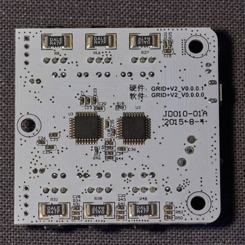 Steuerplatine, Rückseite (Bild: Matthias Riegler)