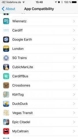 Neu ist eine &Uuml;bersicht veralteter Apps, die bald nicht mehr unterst&uuml;tzt werden. (Screenshot: Golem.de)