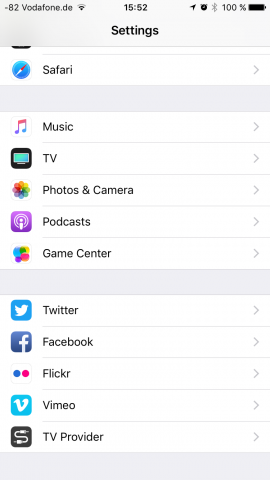 TV-App in den Systemeinstellungen (Screenshot: Golem.de)