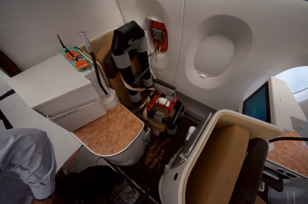 Einer der beiden Dummies f&uuml;r die Testfl&uuml;ge (Foto: Andreas Sebayang)