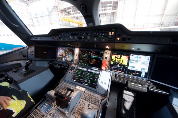 Cockpit des A35K (Foto: Andreas Sebayang)