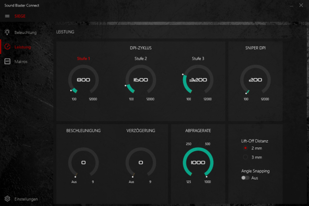 Sound Blaster Connect, der Treiber der Siege M04 (Screenshot: Golem.de)