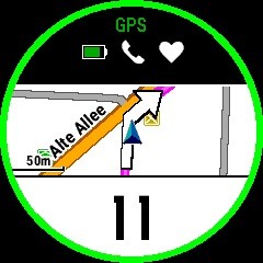 Ein gut sichtbarer Pfeil fordert zum Abbiegen auf. (Screenshot: Golem.de)
