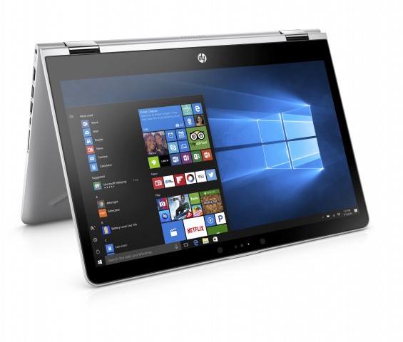 Das HP x360 hat ein 360-Grad-Scharnier. (Bild: HP)