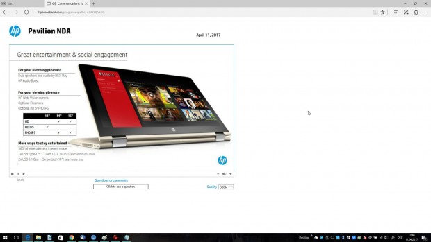 Je nach Displaygröße ändert sich die verfügbare Auflösung. (Bild: HP)