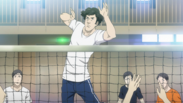 Sportlehrer Kamoshida-san in einer animierten Zwischensequenz ... (Screenshot: Golem.de)