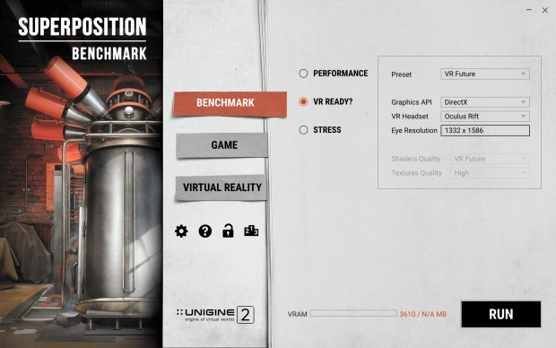 Superposition-Benchmark (Screenshot: Golem.de)