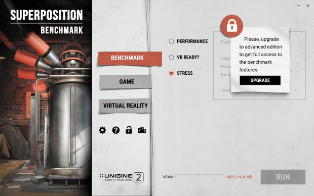 Superposition-Benchmark (Screenshot: Golem.de)