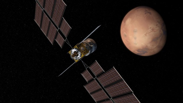 Sie soll eine Zwischenstation f&uuml;r Missionen zu anderen Himmelsk&ouml;rpern, etwa dem Mars, werden. (Bild: Boeing)