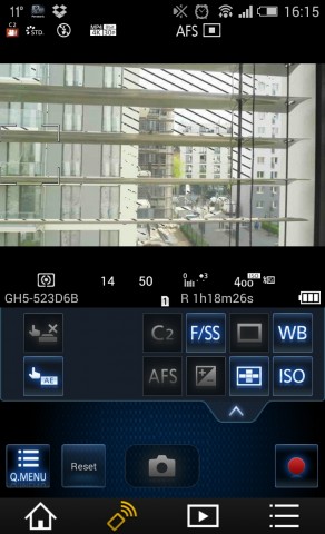 ... sondern auch zur Fernsteuerung der Kamera (iOS und Android). (Screenshot: Martin Wolf/Golem.de)