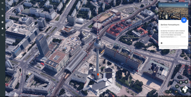 Die 3D-Ansicht rotiert langsam um Objekte. (Screenshot: Oliver Nickel/Golem.de)