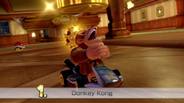 Donkey Kong trägt die Krone im Multiplayermodus. (Screenshot: Michael Wieczorek/Golem.de)