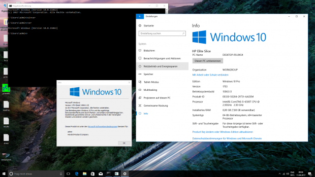 Windows-Angaben auf dem Elite Slice (Screenshot: Golem.de)