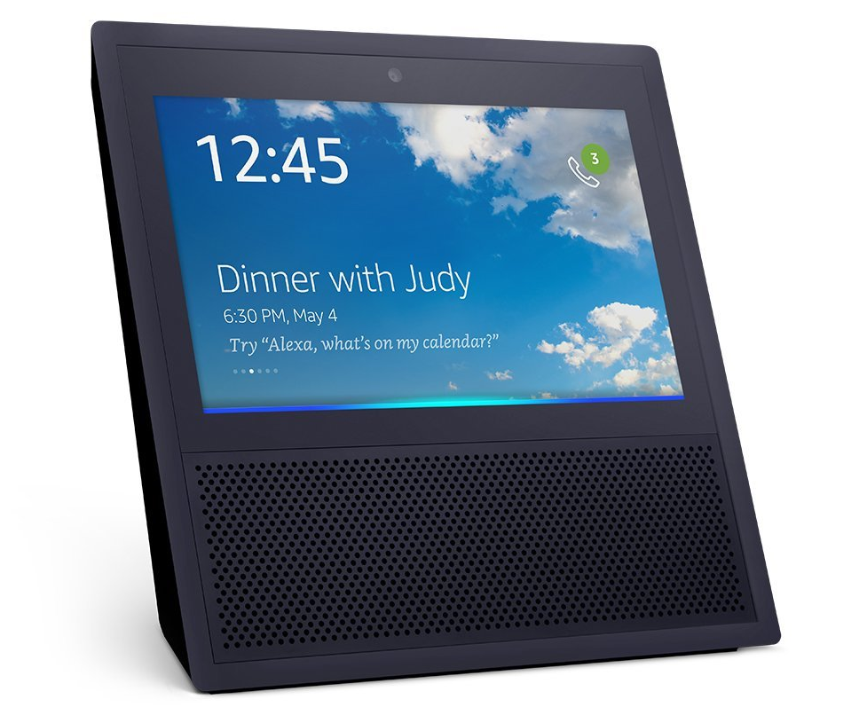 Echo Show Amazon zeigt AlexaGerät mit Bildschirm und Kamera Golem.de