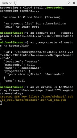 Microsofts Azure App (Screenshot: Microsoft)