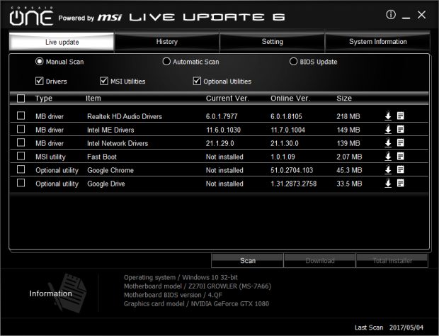 Live Update ist ein n&uuml;tzliches Programm. (Screenshot: Golem.de)