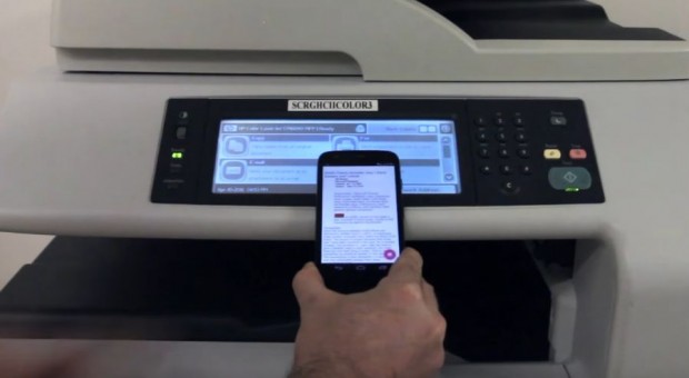 Dank der Erkennung lassen sich leicht Dokumente an einen vernetzten Drucker senden. (Screenshot: Golem.de)