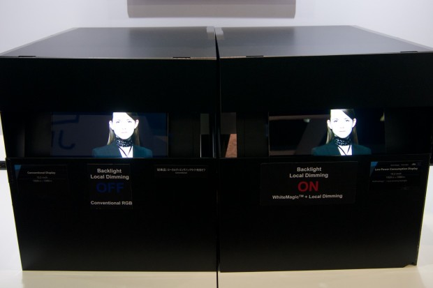 ... mit neun vertikalen Zonen. Das funktioniert mit den Demobildern ganz gut. Sofern die Objekte vertikal auf dem Display sind. (Andreas Sebayang/Golem.de)