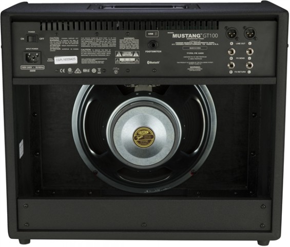 Der mittlere der drei neuen Verst&auml;rker hat ein offenes Geh&auml;use und einen 12-Zoll-Lautsprecher. (Bild: Fender)