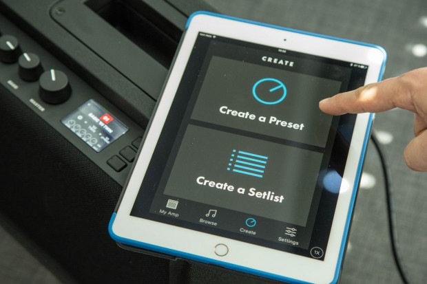 Über die APp können wi auch bequem neue Presets oder Setlisten erstellen. (Bild: Martin Wolf/Golem.de)