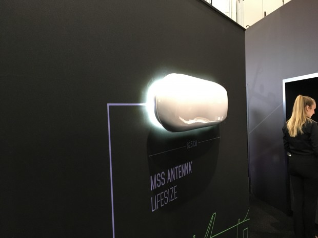 Die S-Band-Antenne ist etwas gr&ouml;&szlig;er. (Foto: Andreas Sebayang)