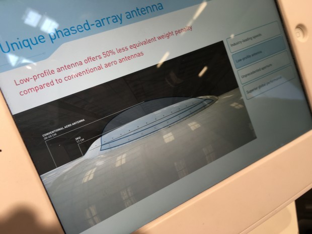 Grafik der beiden Radome von Gogo Wireless. (Foto: Andreas Sebayang)