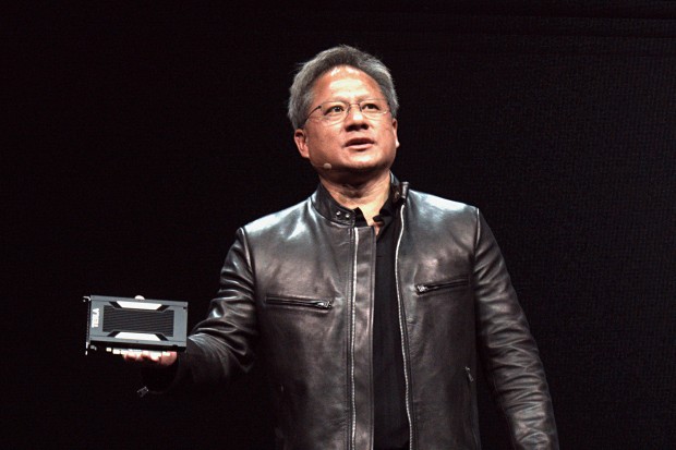 Nvidia stellt die Tesla V100 vor (Foto: Marc Sauter/Golem.de)