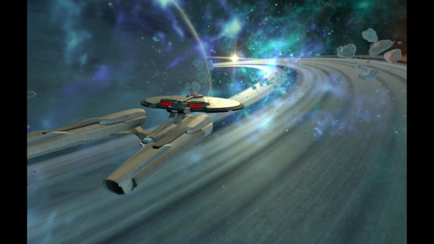 Solche Weltraumszenen wirken leider oft k&uuml;nstlich. (Bild: Ubisoft/Screenshot: Golem.de)