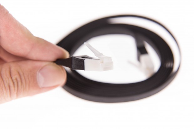 Das in Japan gekaufte Netzwerkkabel ... (Foto: Martin Wolf/Golem.de)