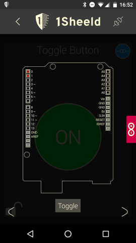 Einige Elemente wie ein Button können auch einen Ausgabe-Pin auf dem Arduino direkt schalten. (Screenshot: Alexander Merz/Golem.de)