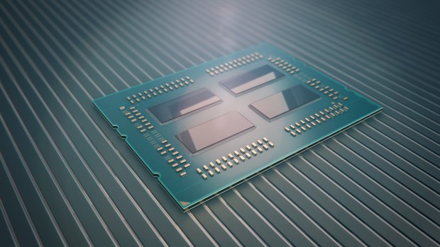... sind die vier Dies des MCM zu erkennen. (Bild: AMD)