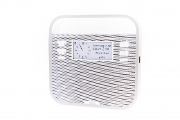 Triby sieht aus wie ein Mini-Kofferradio. (Bild: Martin Wolf/Golem.de)