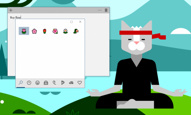 Emojis erscheinen passend zur Texteingabe. (Bild: Microsoft)