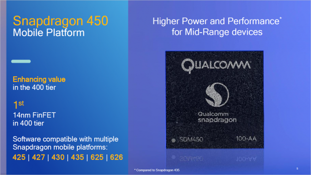 Präsentation zum Snapdragon 450 (Bild: Qualcomm)