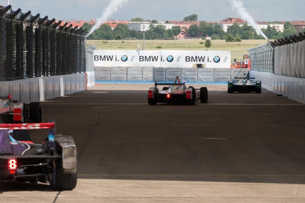 Di Grassi führte vor den beiden Mahindra von Felix Rosenquist und Nick Heidfeld. (Foto: Werner Pluta/Golem.de)