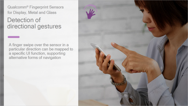 Präsentation zum Fingerabdrucksensor (Bild: Qualcomm)