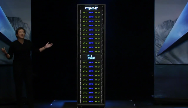 Das System leistet ein Petaflop. (Bild: AMD)