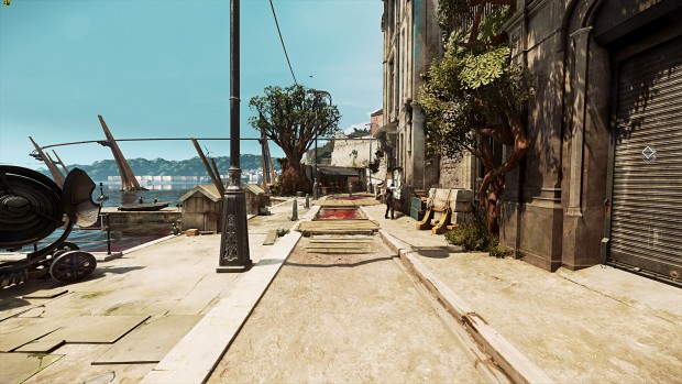 Benchmark-Szene von Dishonored 2 (Screenshot: Marc Sauter/Golem.de, Rechteinhaber: Bethesda)