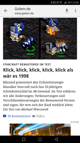 Die aktuelle Version einer Webseite lässt sich allerdings manuell nachladen. (Screenshot: Golem.de)